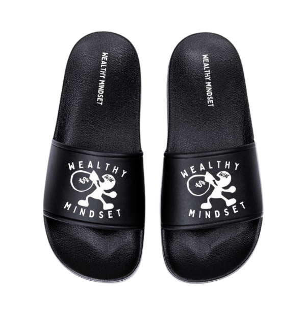 Once you put on these black men slides you will never want to take them off. These slides are soft and comfortable to wear indoors or outdoors. It has our brand name printed on the sole and on the strap combined with our signature logo.