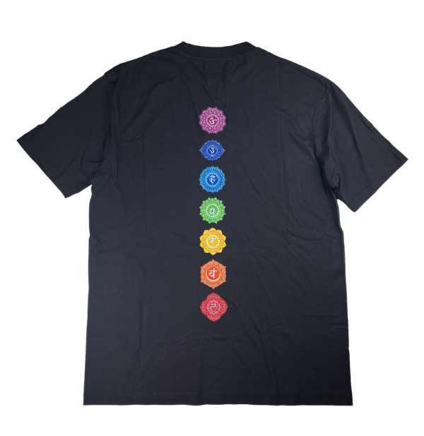 Elevate your style, embrace your spirituality, and unlock the path to true wealth with our unisex black Spiritual Wealth t-shirt. It's made from 100% cotton with the word "Spiritual Wealth" stitched on the front and the seven chakra system on the back. 